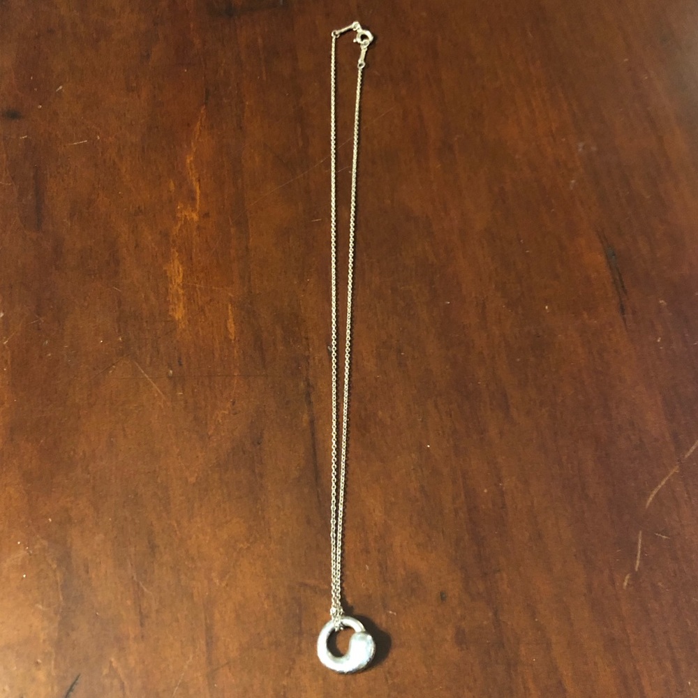 Tiffany eternal circle silver necklace